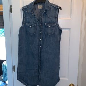 Polo denim dress